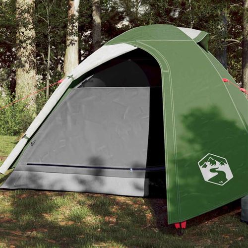 Tente de camping à dôme 2 personne vert imperméable