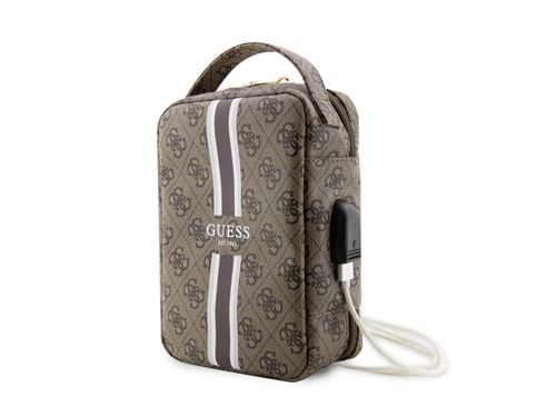 Non Communiqué Marron Sacoche De Voyage Usb Guess - Modèle Stripe 4G