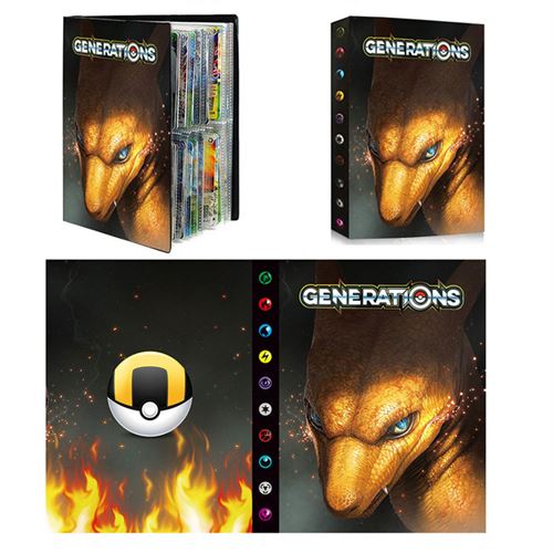 Album de jeu de cartes ​pour 240 cartes de jeu Pokémon Charizard