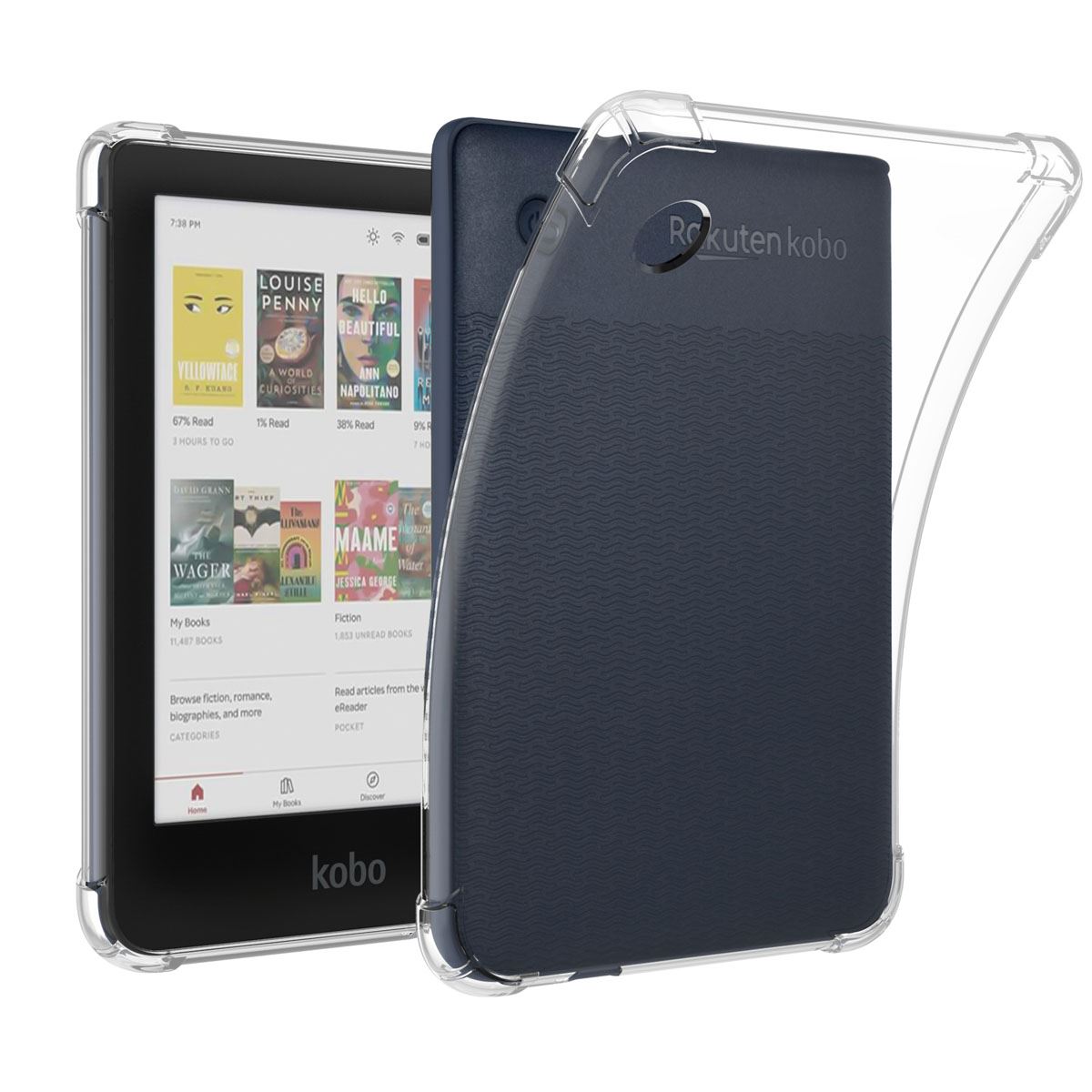 Coque pour Kobo Clara BW,Kobo Clara Colour Clear Backcover imoshion Transparent