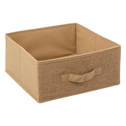 Non Communiqué Beige Five Simply Smart - Boîte De Rangement "Toile De Jute" 31X31cm Lin