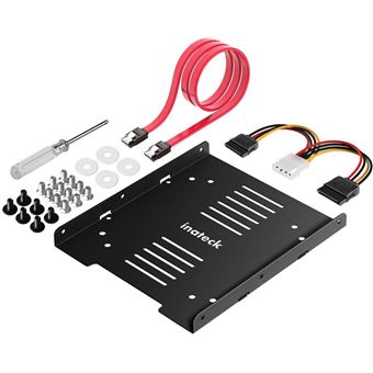 Silverstone SDP08B-E Adaptateur Baie 3,5" Vers 2,5" Noir