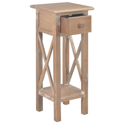 vidaXL Table d'appoint Marron 27 x 27 x 65,5 cm Bois