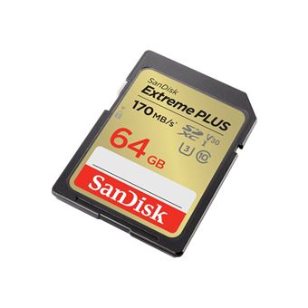 SanDisk MicroSD Class 10 64 Go - Cartes mémoires sur Son-Vidéo.com