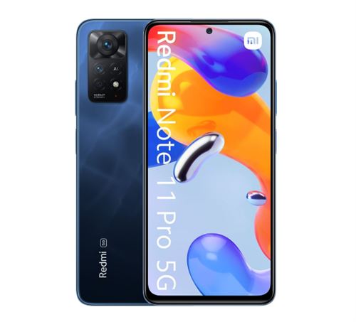 Smartphone Xiaomi Redmi Note 11 Pro 6.67 5G 64 Go Double SIM Bleu océan