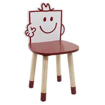 Chaise Enfant "Monsieur Costaud" 53cm Rouge - 1