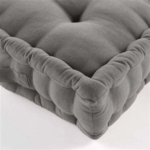 Non Communiqué Gris Coussin De Sol 50X50 Cm - Uni