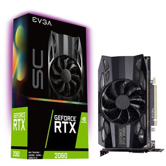 EVGA GeForce RTX 2060 SC - Carte graphique - GF RTX 2060 - 6 Go GDDR6 - PCIe 3.0 x16 - DVI, HDMI, DisplayPort - 1