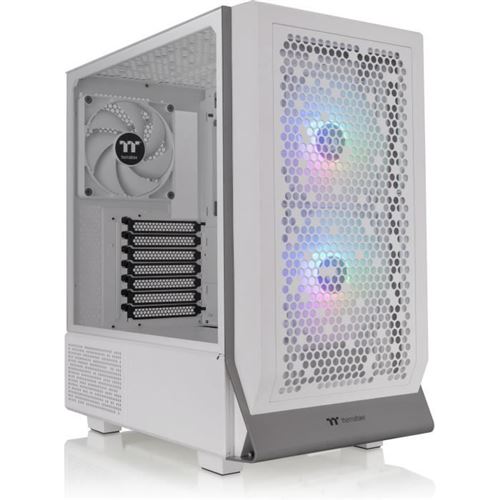 Thermaltake Blanc Boîtier Pc - Ceres 300 Tg Argb (Blanc) - Moyen Tour - Format E-Atx - Sans Alimentation - Image 4