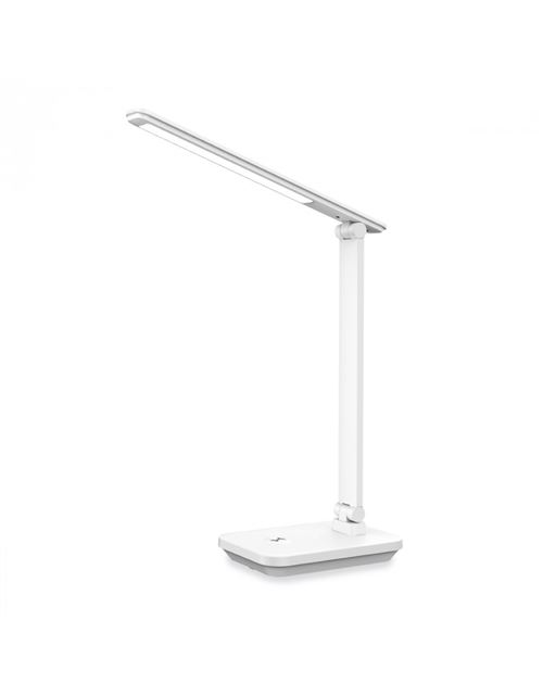 Lampe de bureau avec batterie pdl631 blanche platinet