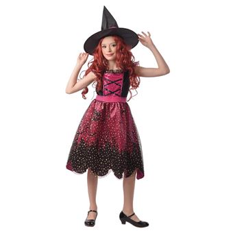 Costume de Sorcière pour Fille, Accessoires de Conte de Fées d'Halloween,  Déguisement de Barrage, pour Enfant de 3 à 12 Ans