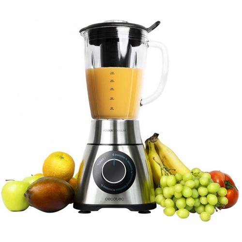 Mixeur Blender Cecotec Power Black Titanium 1300 PerfectMix Acier, 1300W, Capacité 1,8 L