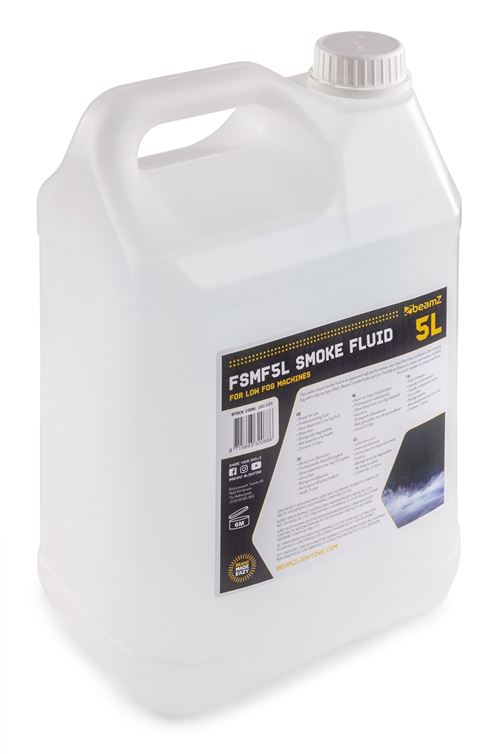 Beamz Fsmf5l Liquide Pour Machine à Fumée Lourde 5l