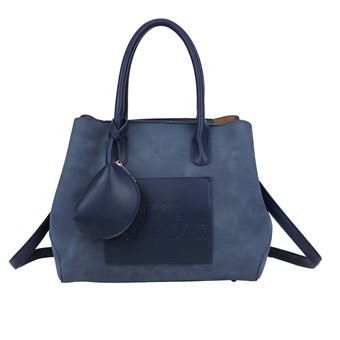 Sac à Main 3 En 1 Porté épaule - Bleu/gris - Neuf Avec étiquettes