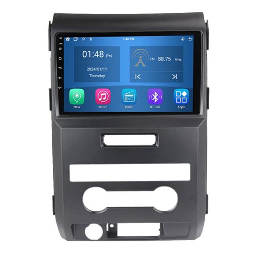 Autoradio RoverOne® Bluetooth CarPlay Android Auto Navigation 4Go RAM 64Go ROM pour Ford F150 P415 Raptor 2008-2014