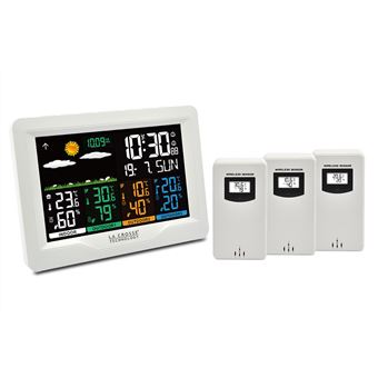 Station météo couleurs La Crosse Technology avec 1 capteur - Station météo  thermomètre pluviomètre - Achat & prix