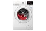 LAVE-LINGE FRONTAL - Serie 6000 Prosense - Capacite maxi du tambour (kg):10 - Vitesse dessorage maxi:1400 tr/min - Nouvelle classe energetique:A - Ecran LCD avec moyenne interface - Bandeau Blanc - Hublot XXXL blanc - Boîte a produits flexible Duodose