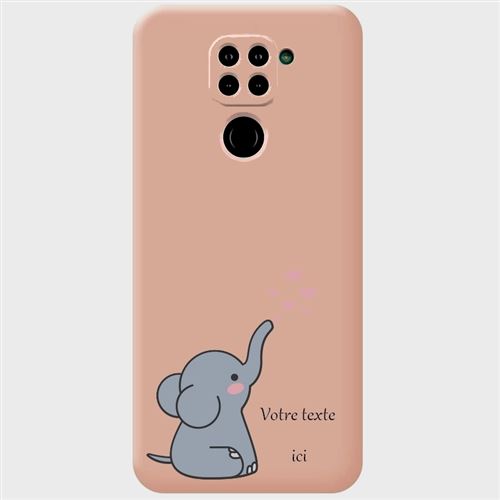 Coque Xiaomi Redmi Note 12 Pro, Éléphant et cœurs, Coque silicone