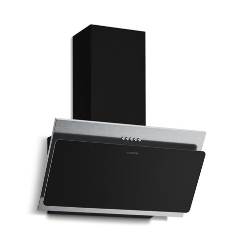 Klarstein Alessia Hotte Aspirante 60 Cm 404 M³/H Led A+++ 3 Vitesses Inox & Verre Recyclage Ou Évacuation