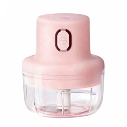 Herzberg - Hachoir électrique portable sans fil - 100ml - Rose - Image 3