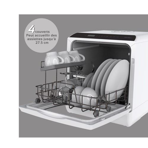 Mini lave-vaisselle MEDION MD37217 - pour 2 couverts - 6 programmes - Blanc  - Lave-vaisselle - Achat & prix