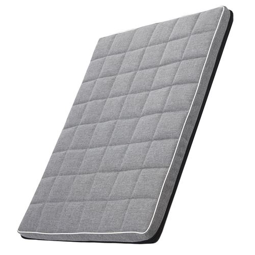 Comparer les prix de Matelas Mestizo pour chien, 65x50 cm, gris clair, bordure blanche, Leon Checked MLCH-5-GRA-W-S