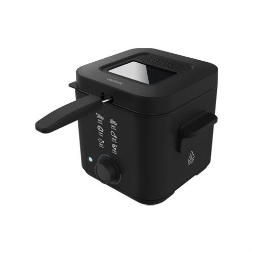Friteuse Cecotec CleanFry Infinity Noir, Capacité 1,5 L, Jusqu'à 190º