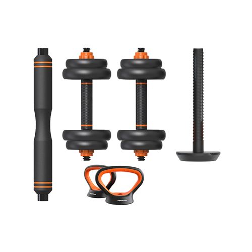 Kit haltères + barre + poids russe xiaomi fed 10 kg