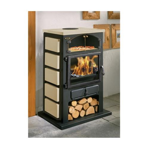 Godin - po&ecirc;le &agrave; bois fonte 12kw noir 350104000338 - chamonix