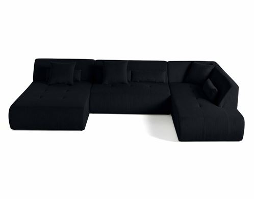 Lisa Design Onyx/Noir Canapé Panoramique - Image 2