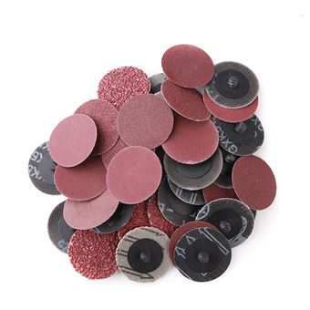Lot De 40 Disques De Ponçage 50 Mm – Grains P25 à P240 – Papier De Verre