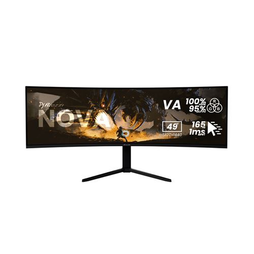 Arozzi Nova Curved 49" VA, 165Hz - Noir