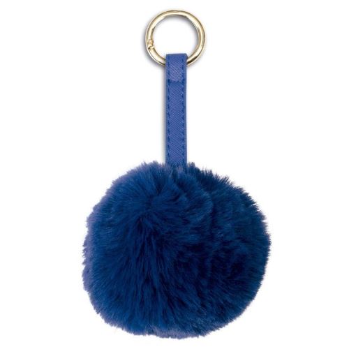Porte-clés en peluche Pompon bleu