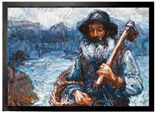 John Peter Russell Paillasson Essuie-Pieds - Mon Ami Polite, Père Polyte, 1900 (50x70 cm)