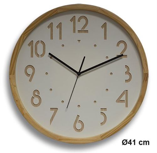 ORIUM Horloge murale silencieuse Oslo - ~ 41 cm - Cadran blanc