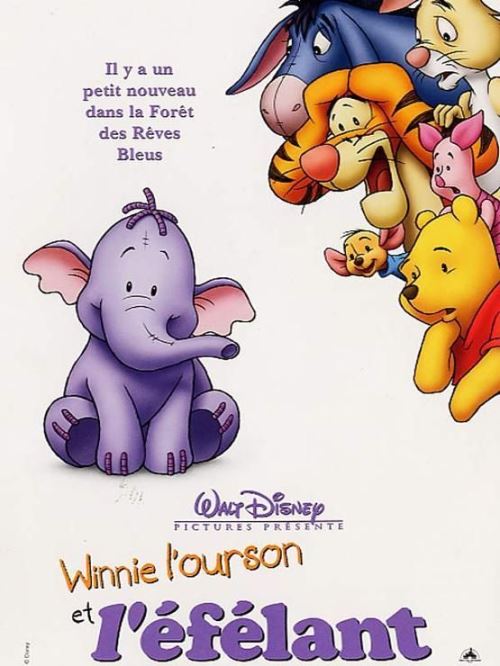 Winnie l'Ourson Et l'Éfélant - AFFICHE CINEMA ORIGINALE