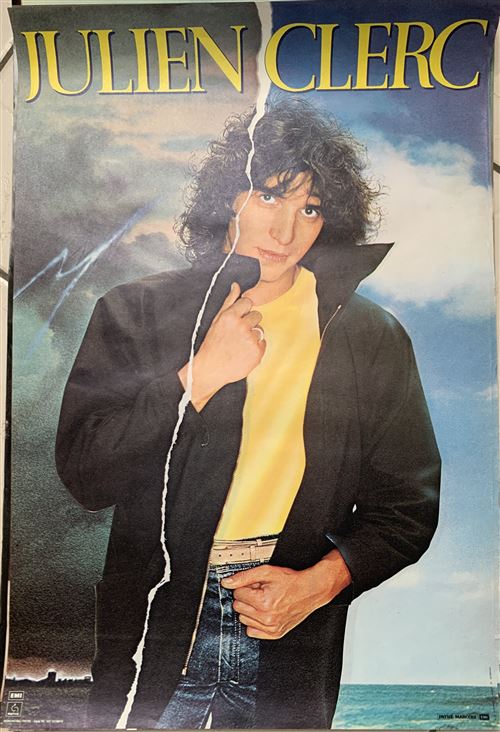 Julien CLERC - Pathé Marconi PROMOTIONELLE - 40x60cm - Affiche
