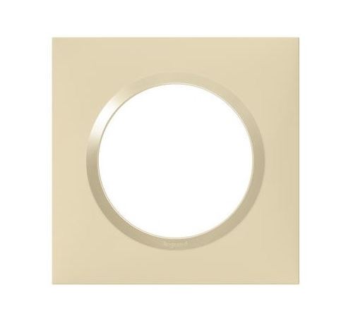 Legrand Plaque Carrée Monobloc Dooxie - 1 Poste- Dune
