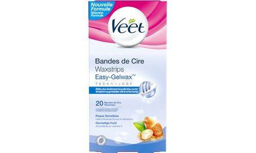 Accessoire épilation VEET BANDES DE CIRE PEAUX SENSIBLES X20