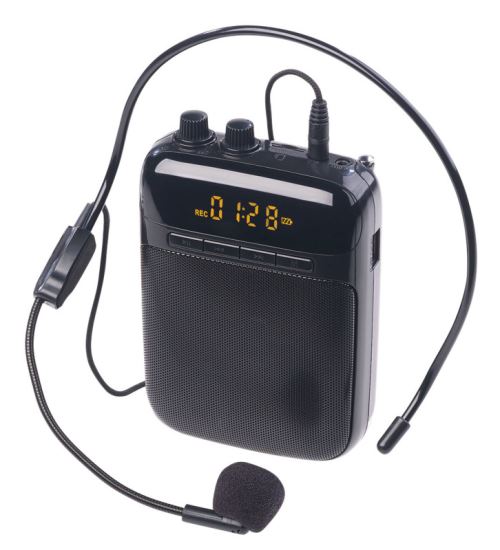Auvisio : Amplificateur de voix numérique avec enregistrement et lecteurs -  Microphone - Achat & prix