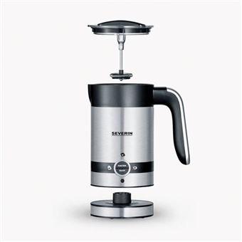 SEVERIN SM3584 - Mousseur à lait - 0.2 litres - 450 Watt - Noir mat / inox brossé