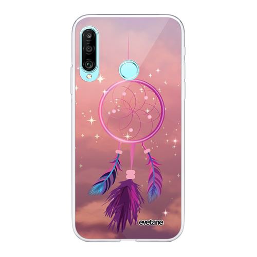 Coque pour Huawei P30 Lite 360 intégrale transparente Attrape rêve rose Tendance [Evetane®]