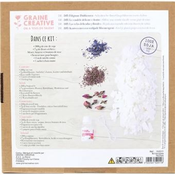 Kit Graine Créative diy bougies fleuries