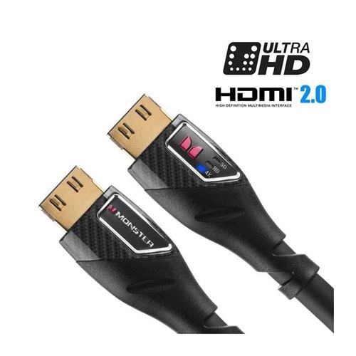 BLACK PLATINUM 5M Câble HDMI avec indicateur LED de performance 4K HD SD