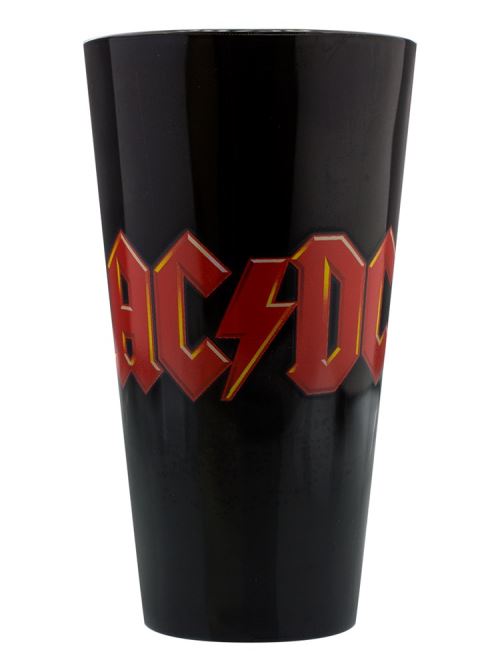 AC/DC Verre Cannon Logo noir