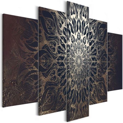 Tableau - Hypnosis (5 Parts) Brown Wide .Taille : 200x100