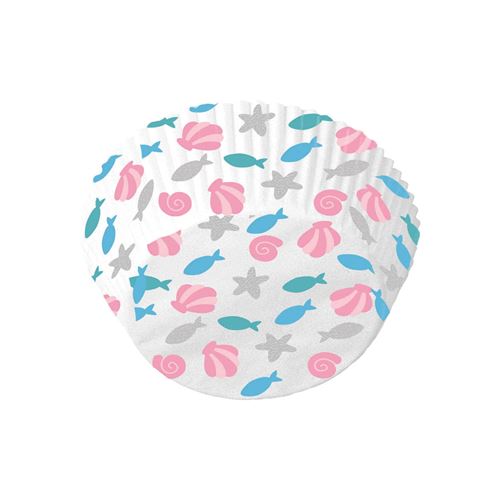 Amscan Formes de cupcake Be a Mermaid 48 pièces 5 x 2,5 cm