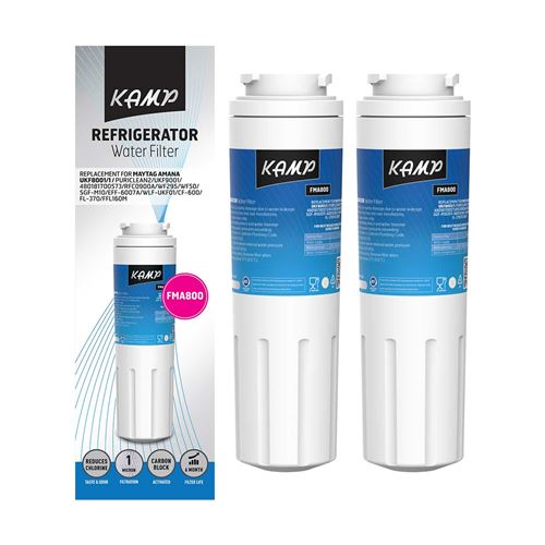2x Filtre KAMP FMA800 remplace AMANA / MAYTAG UKF8001, 480181700573, 4UKF9001, UKF9001 Normes ANSI/NSF 42 & 53.