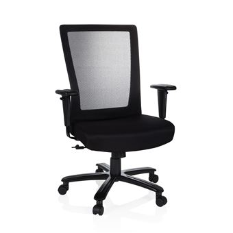 Bureau Chaise Extender Office Noir Xxl De Tissu Hjh Pivotante Maille mNnw80