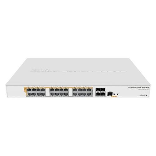 Générique Mikrotik Cloud Router Switch Crs328-24P-4S+Rm - Commutateur - C3 - Géré - 24 X 10/100/1000 (Poe) + 4 X 10 Gigabit Sfp+ - Montable Sur Rack - Poe+ (450 W)